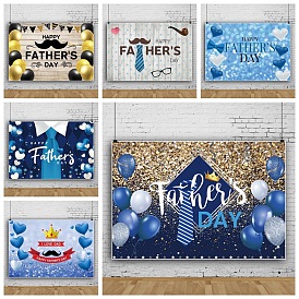 Father's Day Party Cloth Banner Decoration, Photography Backdrops, Rectangle