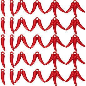 60шт 3 стили подвески из сплава, окрашенные распылением, перец