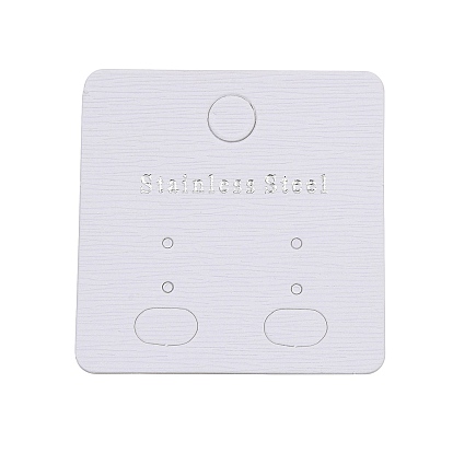 Бумажные карты дисплея серьги, квадратный