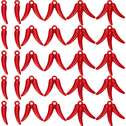 60шт 3 стили подвески из сплава, окрашенные распылением, перец