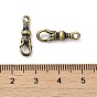 Tibetan Style Rack Plating Brass Connector Charms, Long-Lasting Plated, Flower