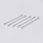 304 Stainless Steel Chain Extender, with Teardrop Chain Tab