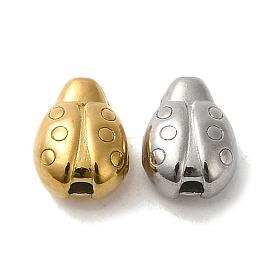 304 Stainless Steel Beads, Ladybug