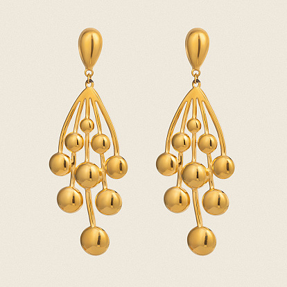 304 ветка из нержавеющей стали с круглыми подвесными серьгами-гвоздиками