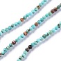 Natural Magnesite Beads Strands, Dyed, Faceted, Round