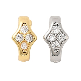 Латунное микропейв, прозрачный кубический цирконий, складные застежки, без кадмия, без никеля и без свинца, звезда