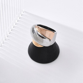 304 Stainless Steel Wide Finger Ring for Unisex