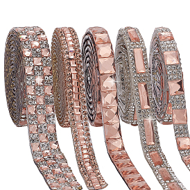 5 ярдов 5 стиль стекла самоклеящаяся лента со стразами для отделки, пришивание ленты со стразами, аксессуары для костюма