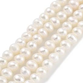 Natural Cultured Freshwater Pearl Beads Strands, Potato