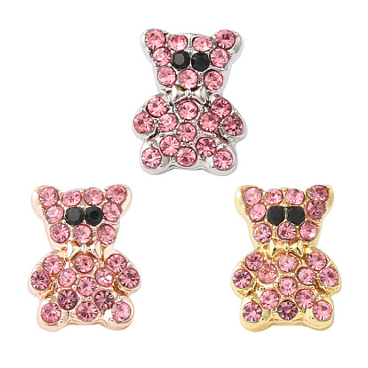 Alloy Bear Watch Band Studs, Metal Nails for Watch Loops Accesssories