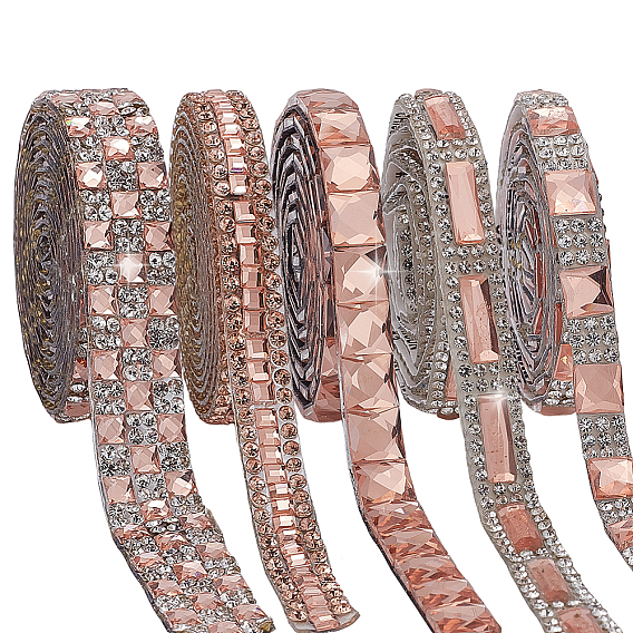 5 ярдов 5 стиль стекла самоклеящаяся лента со стразами для отделки, пришивание ленты со стразами, аксессуары для костюма