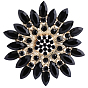 1Pc Alloy Acrylic Lapel Pins for Clothes, Flower