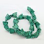 Synthetic Howlite Beads Strands, Dyed & Heated, Butterfly, Turquoise, 16x13x4mm, Hole: 1mm