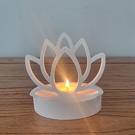 Bougeoirs en silicone bricolage lotus, pour la fabrication de bougies parfumées aux fleurs