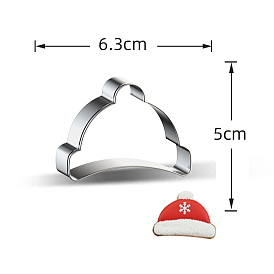 430 Stainless Steel Cookie Cutters, Cookies Moulds, DIY Biscuit Baking Tool, Christmas Hat