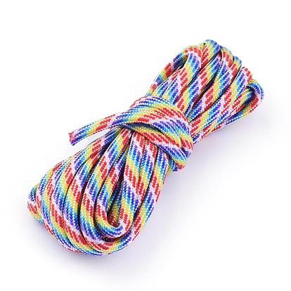 7 Многожильный полиэстерный шнур, однотонный и с узором