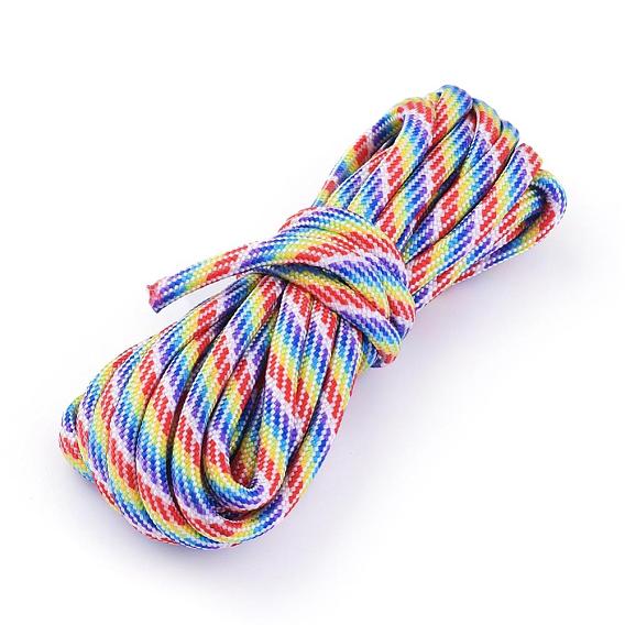 7 Многожильный полиэстерный шнур, однотонный и с узором