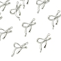 Dijes conectores de latón Shegrace, enlaces bowknot, sin cadmio, plomo, níquel