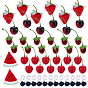 62Pcs 7 Styles Plastic Imitation Fruit, for Showcase & Photography Props, Mixed Shapes
