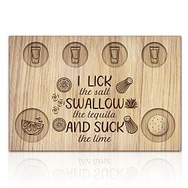 Деревянный поднос для рюмок, держатель для вина, прямоугольные