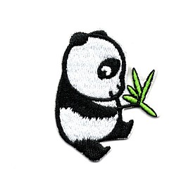 Computerized Embroidery Cloth Iron on/Sew on Patches, Costume Accessories, Appliques, Panda