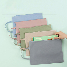 Pochettes portables pour documents en tissu, rectangle