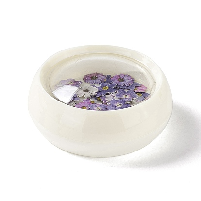 DIY Crystal Epoxy Resin Material Filling, Flower Nail Art Sequins, for Crafts Making, with Disposable Plastic Box