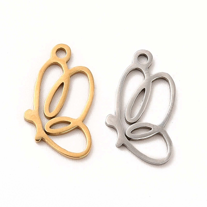 201 подвески из нержавеющей стали, выдолбленные подвески в виде бабочек