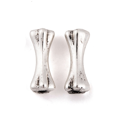 Старинные тибетские бусины из серебряного сплава, без свинца и без кадмия, бусины с отверстиями, собаке кость