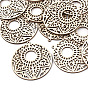 Undyed Wood Big Pendants, Flat Round