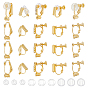 20шт. 5 стили латунные клипсы фурнитура, с 20шт 3 стилями силиконовые клипсы на подушечках для сережек