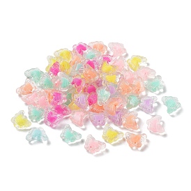 Transparent Acrylic Beads, Bead in Bead, Butterfly