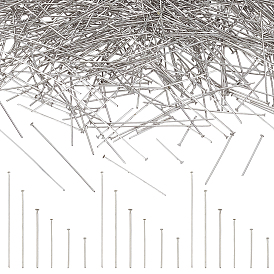 1200 шт 6 стили 304 штифты с плоской головкой из нержавеющей стали