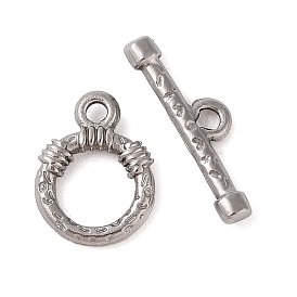 304 Stainless Steel Toggle Clasps, Ring