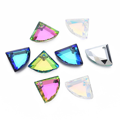 Гальванизированные стеклянные прелести, посеребренные дно, граненые, вентилятор