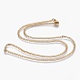 304 Stainless Steel Curb Chain Necklaces, with Lobster Claw Clasp