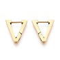 Серьги из 304 нержавеющей стали, треугольные, ионное покрытие (ip)