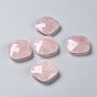 Природного розового кварца кабошонов, граненые квадратные