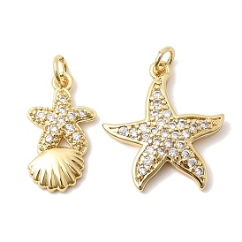 Латунные микропаве прозрачные подвески с фианитом, без кадмия и без свинца, долговечный, стойки покрытие