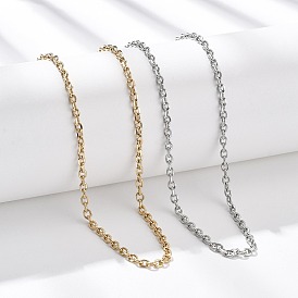 3мм 304 ожерелья из нержавеющей стали с цепочкой