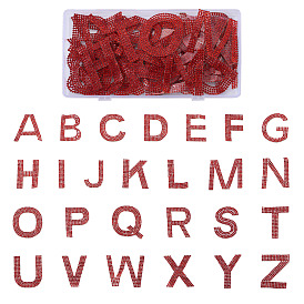 Блестящие термоклеящиеся стразы нашивки, приклеиваемые утюгом, термоклей на спине, аксессуары для костюма, 26 алфавит