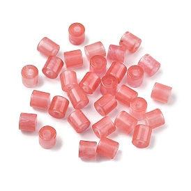 Вишневый кварц стеклянные бусы, колонка