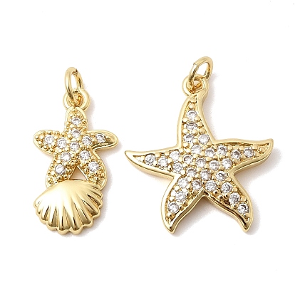 Латунные микропаве прозрачные подвески с фианитом, без кадмия и без свинца, долговечный, стойки покрытие