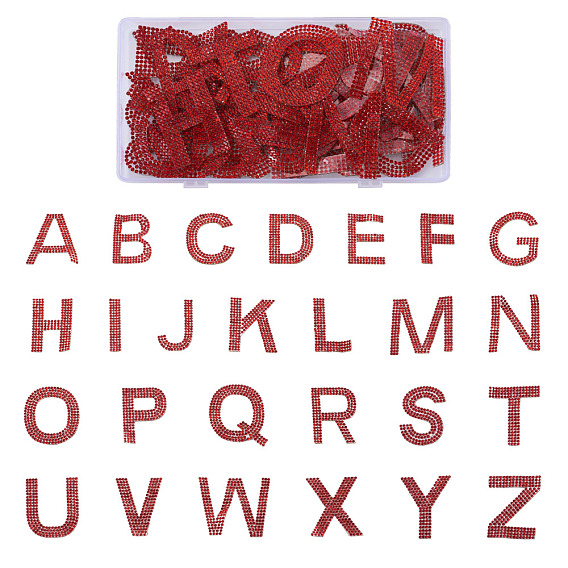 Блестящие термоклеящиеся стразы нашивки, приклеиваемые утюгом, термоклей на спине, аксессуары для костюма, 26 алфавит