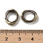 Tibetan Style Rack Plating Brass Large Hole Bead, Long-Lasting Plated, Eye