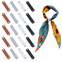 20piezas 4colores clips de bufanda de cuero de PU, oval