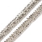 Electroplate Transparent Glass Beads Strands, Pearl Luster Plated, Flower