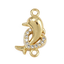 Латунные микропаве из прозрачного кубического циркония, кит с сердцем, без кадмия и без свинца, долговечный, реальный 18 k позолоченный