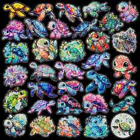 50Pcs Sea ??Turtle PVC Waterproof Stickers, Self-adhesive Decals, for Suitcase, Skateboard, Refrigerator, Helmet