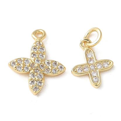 Латунные микропаве прозрачные подвески с фианитом, настоящие 18k позолоченные подвески, без кадмия и без свинца, долговечный, стойки покрытие, с целью перехода в кольце